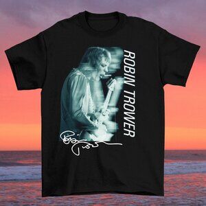 Rare Robin Trower Signed Live Tour T-Shirt, Unisex Cotton Music Shirt S-3XL 94